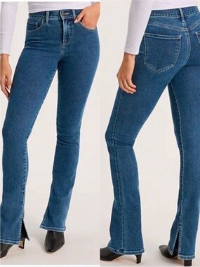 Express Skyscraper Mid-Rise Blue Women's Jeans 8S